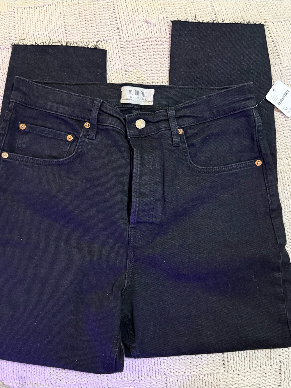 Free People We The Free High-Rise Black Denim Jeans